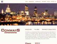 Tablet Screenshot of conways-surveyors.co.uk